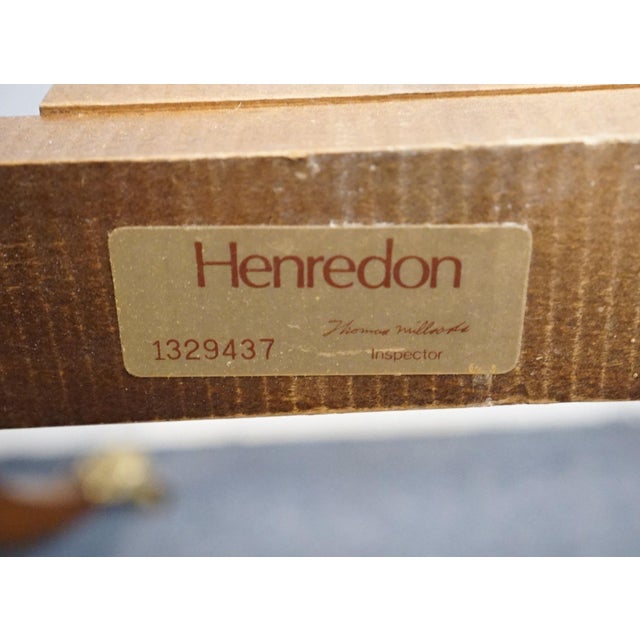 Henredon Furniture Banded Mahogany Traditional Duncan Phyfe Style 115" Double Pedestal Dining Table For Sale - Image 11 of 11