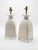 Modern 1990s Regency Lucite & White Ceramic Large Scale Lamps, Pair For Sale - Image 3 of 5