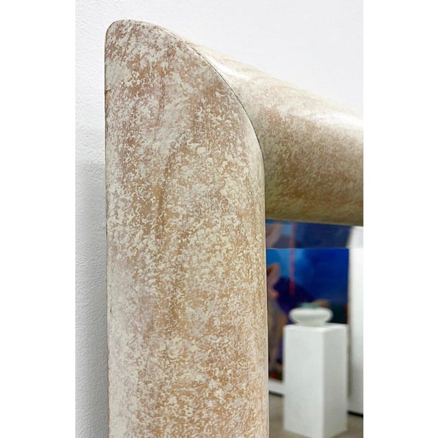 Karl Springer Overscale 1980s Art Deco Revival Beveled Mirror, Karl Springer Manner For Sale - Image 4 of 6