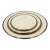 1990s Lenox Moonspun China Platinum Trim Dinner, Salad, Bread 3pc Plate Set For Sale