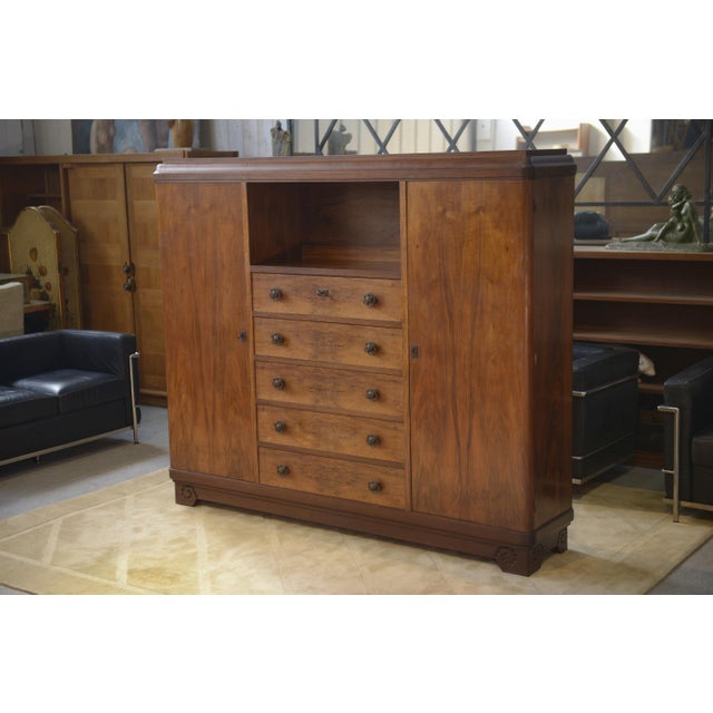 Art Deco Walnut Wardrobe by Louis Majorelle, 1930s For Sale - Image 14 of 14