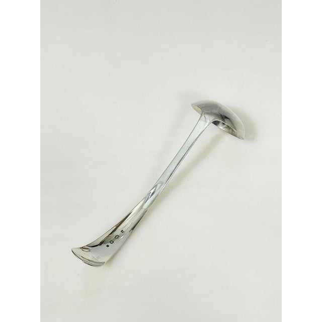 Dutch Silver Serving Gravy Spoon by Van Kempen & Zonen, 1881 For Sale - Image 3 of 6