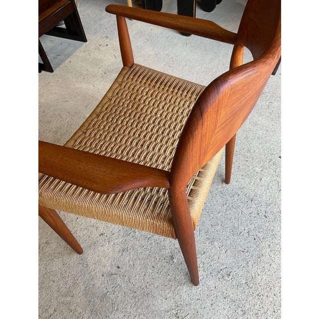 Danish Dining Carver Chairs by Arne Hovmand Olsen for Mogens Kold, Set of 2 For Sale - Image 14 of 18