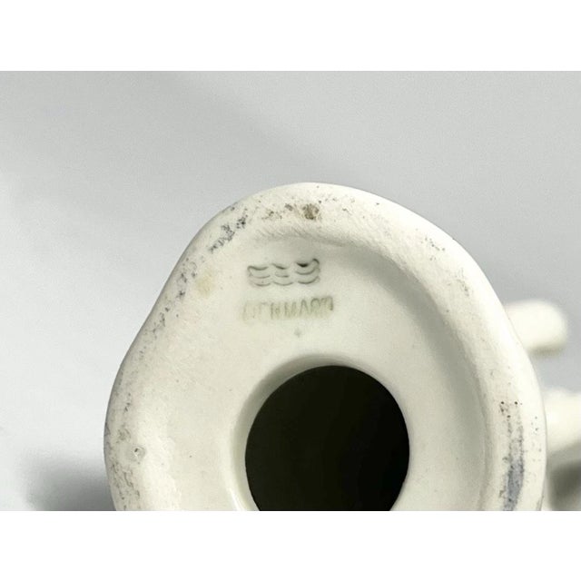 1980s Royal Copenhagen 3 Cream-White Porcelain Musical Angel Figurines For Sale In Dallas - Image 6 of 8