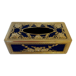 Vintage 1960's Hollywood Regency Ornate Tissue Box Cover