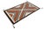 Textile Contemporary Modern Navajo Style Wool Rug – Terracotta, Grey, & Ivory Chevron For Sale - Image 7 of 8