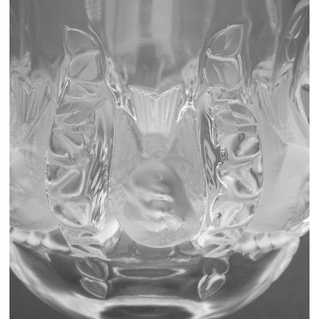 Glass Lalique Crystal "Dampierre" Vase For Sale - Image 7 of 9