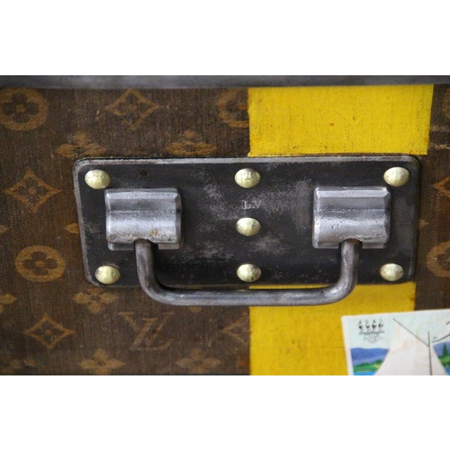 Wood Woven Canvas Mail Trunk from Louis Vuitton For Sale - Image 7 of 18