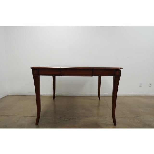 Brown Vintage Queen Anne Extendable Dining Table For Sale - Image 8 of 15