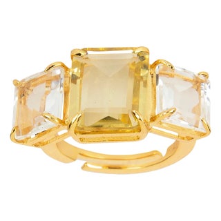 Annette Ring, Yellow, Size 9 For Sale