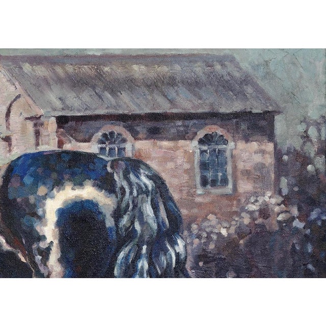 Elin Sian Blake, Fronarth Northern Star, Welsh Cob Native Horse Breed of Wales, 2010, Oil on Canvas, Framed For Sale - Image 7 of 18