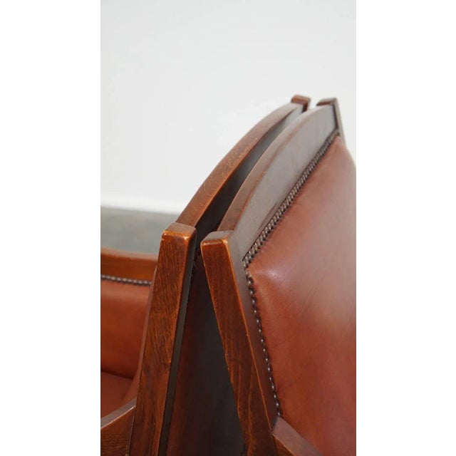 Set of Art Deco Armchairs in Cowhide For Sale - Image 11 of 13