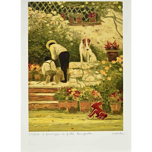 Lithograph realized by Antonio Saliola in 2000s. Edition of 250. Hand signed and numbered in pencil. Excellent condition....