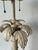 Metal Vintage Punch Cut Metal Palm Lamp For Sale - Image 7 of 12