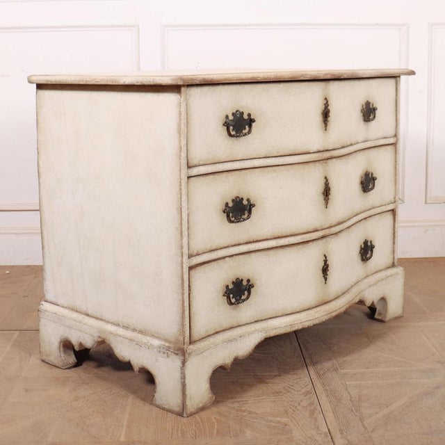 Wood Vintage German Serpentine Commode For Sale - Image 7 of 12