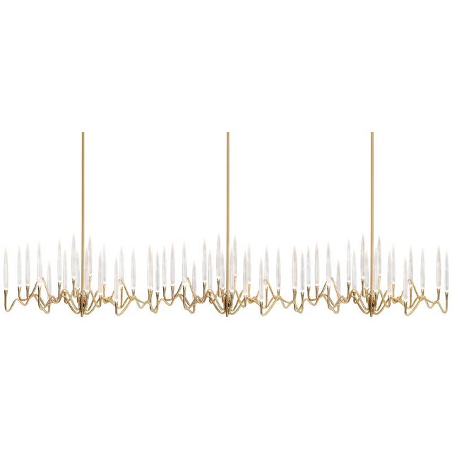 Contemporary Il Pezzo 3 Bronze Endless Chandelier by Il Pezzo Mancante For Sale - Image 3 of 8