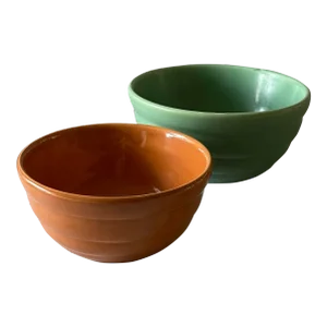 Set of 2 Nesting Bauer Beehive Mixing Bowls