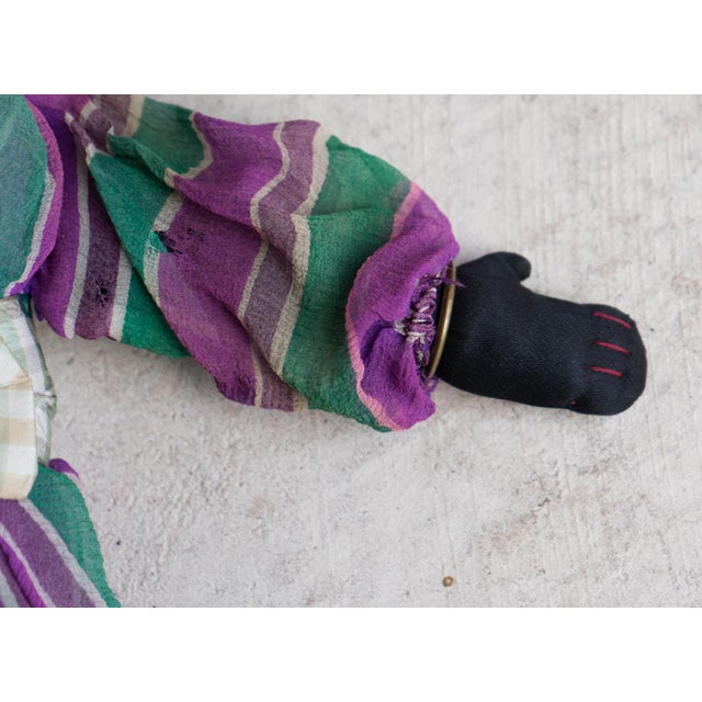 Antique Black American Folk Art Rag Doll, Possible Suffragette Connection, 19th Century For Sale - Image 10 of 15