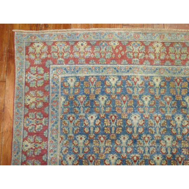 Denim Blue Antique Persian Joshegan Rug, Early 20th Century For Sale - Image 12 of 18
