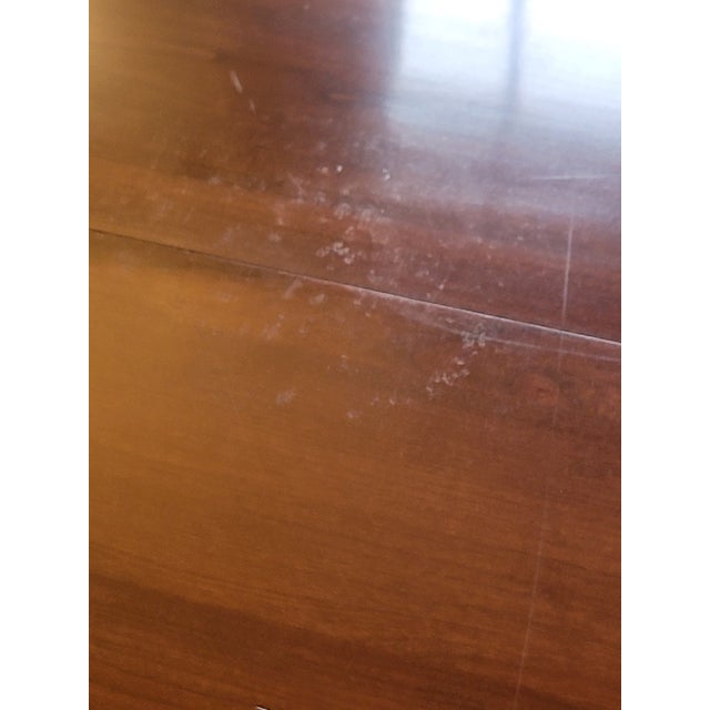 1971 Pennsylvania House Solid Cherry Dining Table & 6 Windsor Chairs (Van Sciver Retailer) For Sale - Image 15 of 18