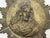 Gothic French Convent Late 19th Century Brass Haloed Christ Blessing Sunburst Plaque For Sale - Image 3 of 12