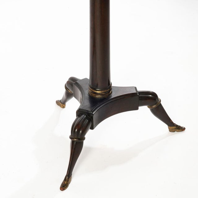 Wood Early 20th Century Pair of Round Side Tables With Isle of Man Tripod Bases For Sale - Image 7 of 8