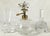 Beautiful set of three vintage mid-century perfume bottles. Circa mid 1900s. Wonderful Condition as shown. Measurements -...