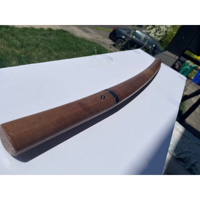 Antique Samurai Sword Long Wakizashi With Sheath : Muromachi (1336–1573) Japan Far East Easter Arms and Armor Weaponry For Sale In Portland, OR - Image 6 of 17