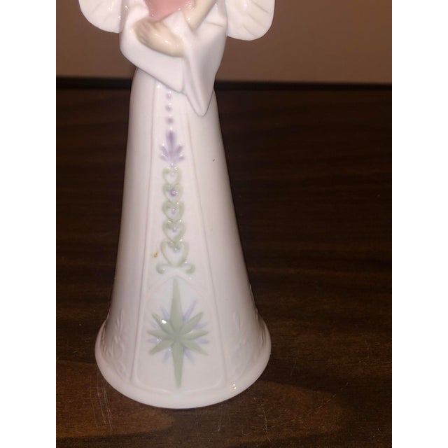 Vintage Spanish Lladró "Sounds of Love" Porcelain Angel Bell Figurine (#06474) – In Original Box For Sale In New York - Image 6 of 11