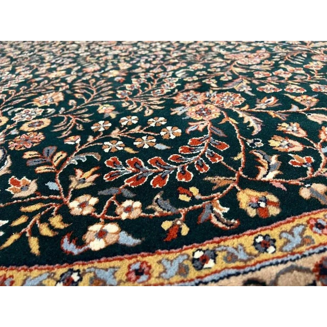 Textile 2020s Fine Hand Knotted Round Agra For Sale - Image 7 of 8