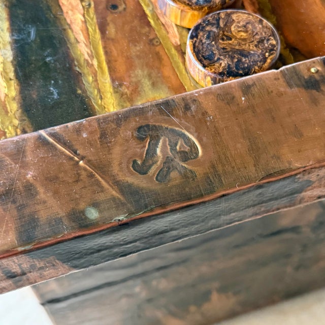 Mid 20th Century Paul Evans Copper Clad Backgammon Table Studio Made For Sale - Image 5 of 12