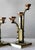 Art Deco 3-Armed Candlesticks in Brass, 1920s, Set of 2 For Sale - Image 11 of 14