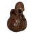 Antique 19th-Century Carved Oak Lion Newel Post Finial For Sale