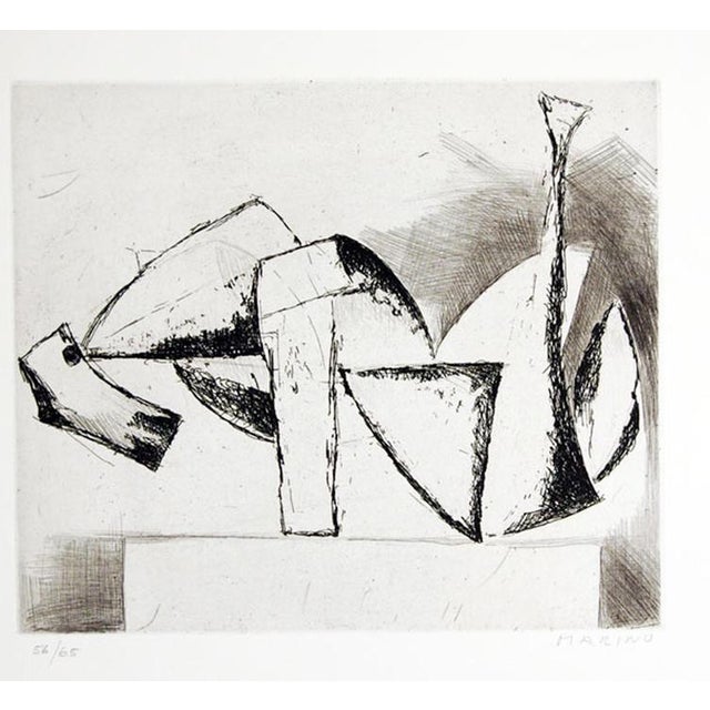 Marino Marini, The Cry Edition of 65, 1962, Etching For Sale