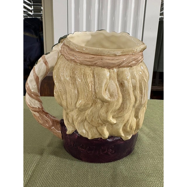 Mid-Century Modern Vintage 1958 Royal Doulton Bacchus D6499 Porcelain Toby Character Jug Mug For Sale - Image 3 of 5