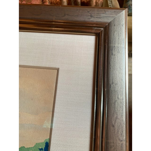 Original H. C. Pihl 1967 Watercolor of Hook Point, Cooper’s Island, British Virgin Islands, Framed With Museum Conservation Glass For Sale - Image 10 of 11