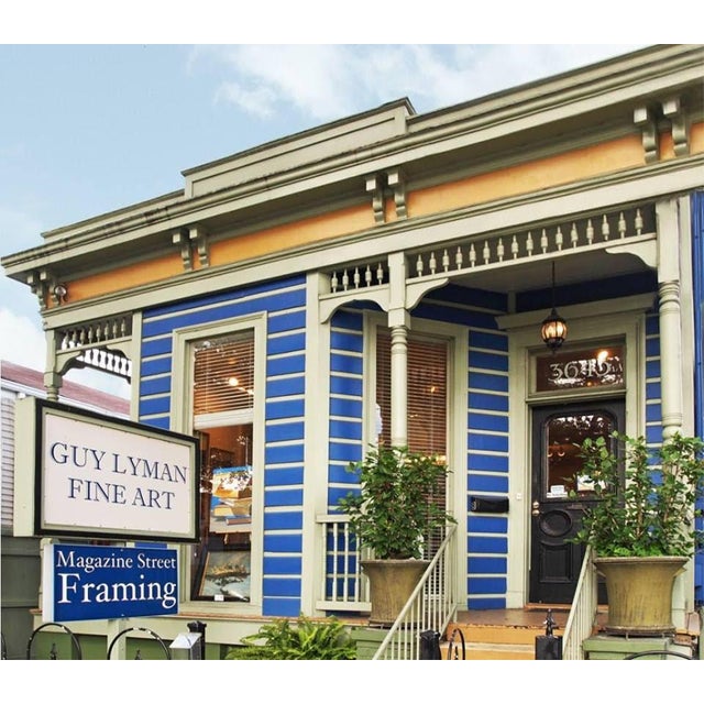 "Gridish #6" Contemporary Abstract Mixed-Media Painting by G. Campbell Lyman, Framed For Sale In New Orleans - Image 6 of 6