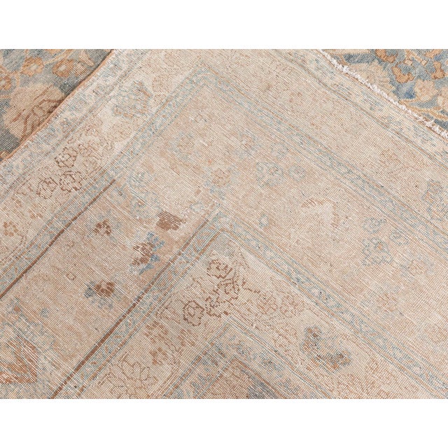 Textile Authentic Persian Tabriz Rug For Sale - Image 7 of 11