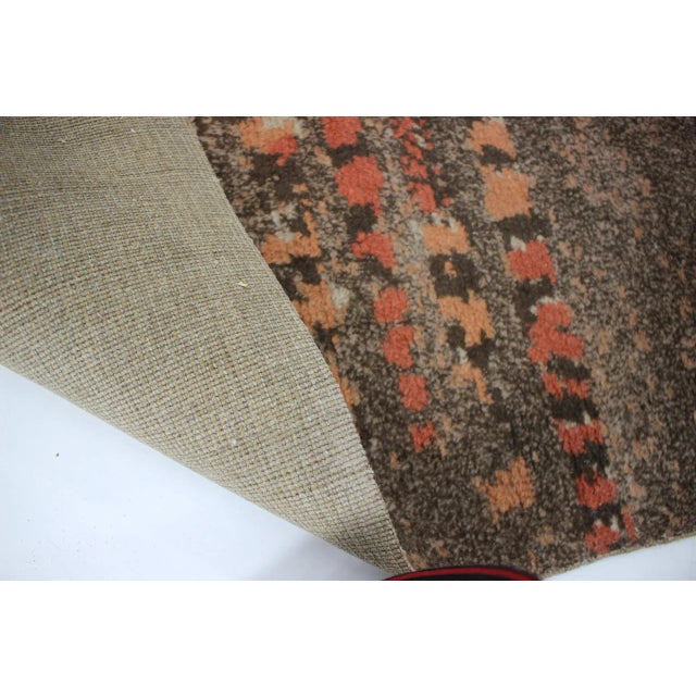 Geometric Abstract Wool Rug, 1950s For Sale - Image 6 of 7