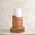 French Stacked Wood Table Lamp, 1970s For Sale - Image 4 of 11