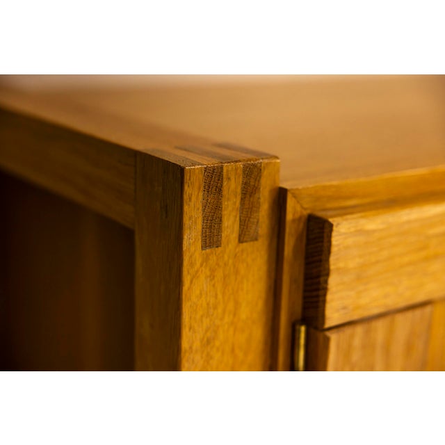 Brutalist Sideboard in Oak, 1980s For Sale - Image 11 of 12