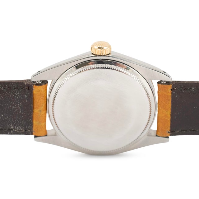 Late 20th Century Vintage Rolex Oyster Perpetual Date 34mm 1501 Steel Gold Automatic Watch For Sale - Image 5 of 10