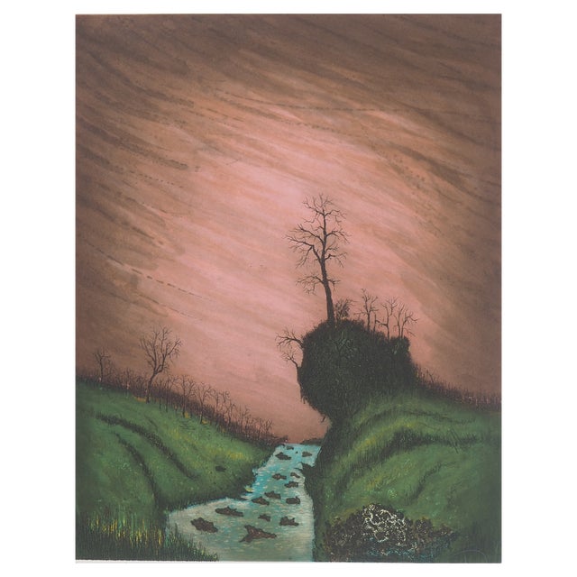 JJJ Rigal, Haute-Loire, The Allagnon Gorges, 1959, Original Etching For Sale