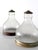 Farmhouse Pair of Vintage Holophane Style Prismatic Glass Pendant Light Shades For Sale - Image 3 of 9