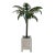 Vintage Tole Potted Palm Tree Orangerie Planter For Sale