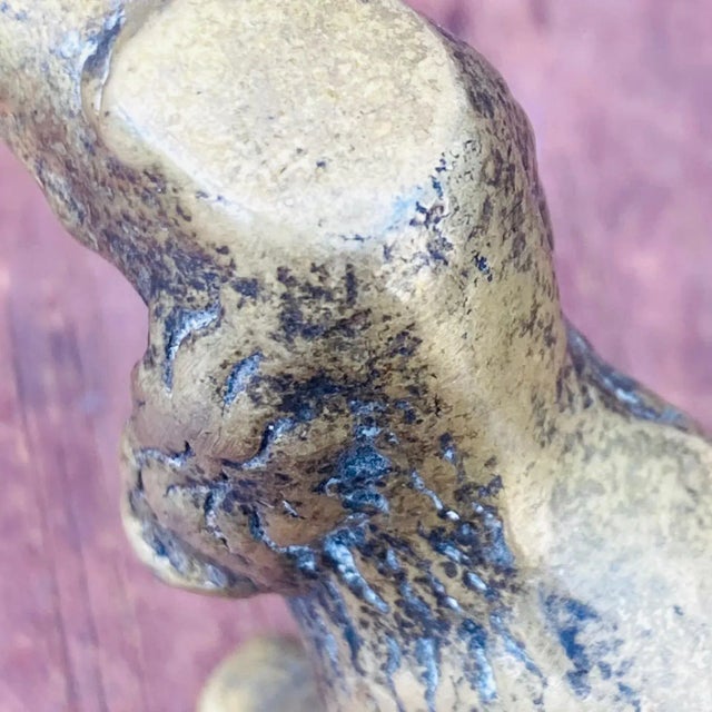 Late 1800s Miniature Brass English Spaniel Dog Figurine For Sale - Image 9 of 12