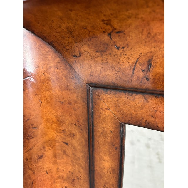 Neoclassical Neoclassical Style Large Molded Burl Walnut Veneer Mirror, Late 19th Century For Sale - Image 3 of 6