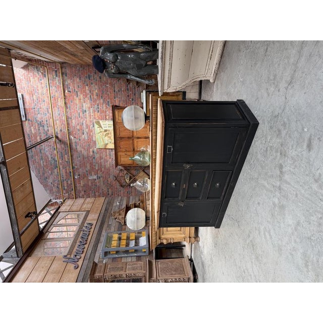 20th Century Black Patinated Sideboard For Sale - Image 3 of 9
