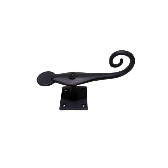 Vintage Hand-Forged Cast Iron Shutter Stops or Latches, Set of 9 For Sale - Image 4 of 7