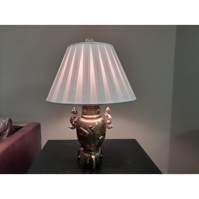 Mid 20th Century Frederick Cooper Chinoiserie Brass Table Lamp | Chairish